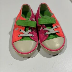 Polo by Ralph Lauren Pink and Green Kids Sneakers
